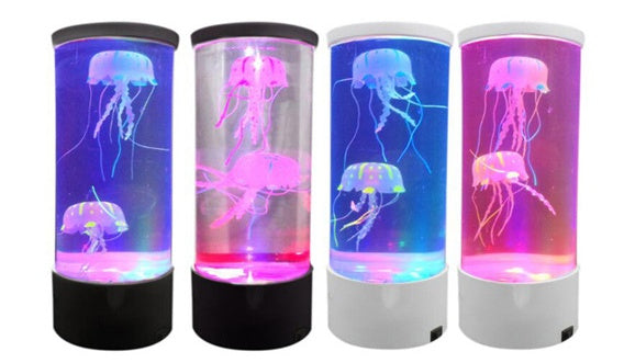 LED Jellyfish Aquarium Lamp – Relaxing Night Light for Bedroom
