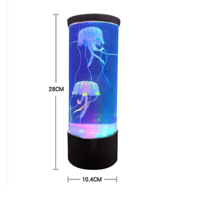 LED Jellyfish Aquarium Lamp – Relaxing Night Light for Bedroom