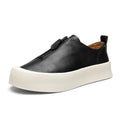 Men's Retro Distressed Leather Platform All - match Casual Sneakers - QuickChop