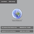 Moon Wall Bedroom Bedside Living Room Background Wall Decorative Lamp - QuickChop