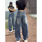 Retro Baguette Banana Pants Figure - flattering Denim Jeans For Women - QuickChop