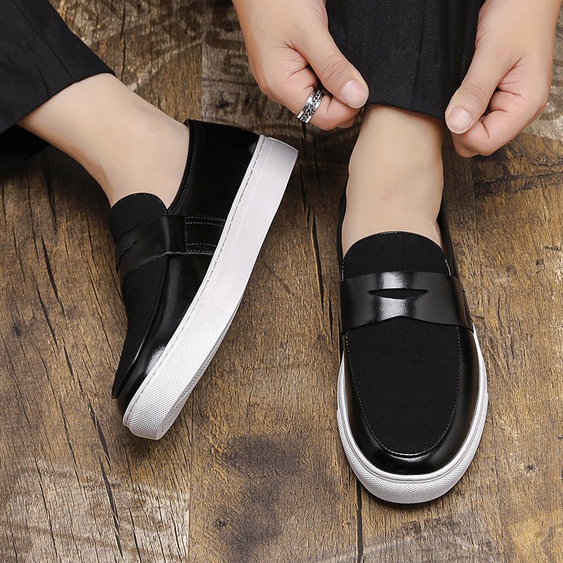 Thick - soled Men's British Style Casual Leather Shoes - QuickChop