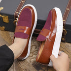Thick - soled Men's British Style Casual Leather Shoes - QuickChop