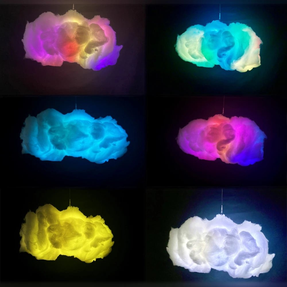 Cloud Light Control Music Synchronization 3D RGBIC Ambient Light Lightning Simulation Clouds Bedroom Room Light - QuickChop